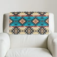 thumbnail image 2 of TSOVTHRID Aztec Tribal Print Non Slip Headrest Cover for Furniture Slipcovers,PU Leather Recliner Headrest Protector 17x27in Head Protector Cover for Sofa Home Office, 2 PCS, 2 of 7