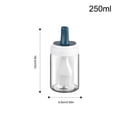 thumbnail image 4 of Oil Bottle with Brush Baking Pastry Bread Butter Kitchen Basting Tool Heat-resistant Transparent Dispenser Washable Bakeware Blue 250ML, 4 of 6