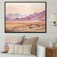 thumbnail image 2 of Designart "Majestic Egyptian Mountains Desert Landscape" Extra Large Landscapes Framed Wall Art - Traditional Purple Egypt Living Room Framed Canvas Art, 2 of 7
