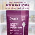 thumbnail image 3 of Judee's Gluten Free Superfine Caster Sugar - Fast-Dissolving Superfine Sugar for Baking & Beverages - Gluten-Free Purity for Health-Conscious Bakers - 2.5 lb, 3 of 7