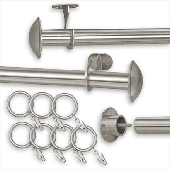 Pinnacle Indoor Outdoor Curtain Rod 52 100 Inches Com