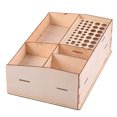 thumbnail image 1 of Milaget Unfinished Wooden Pigment Paint Bottle Rack Model Organizer Storage Stand Holder, 1 of 7