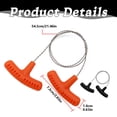 thumbnail image 3 of Stainless Steel Hand Pull Wire Saw Rope,27.6" T-Handle Portable Compact Pocket Survival Wire Cutting Saw, Heavy Duty Outdoor Emergency Camping Tool for Tree Branch Wood Cutting & Field Survival Use, 3 of 5