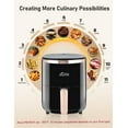 thumbnail image 3 of MIRASTON 3.6QT Compact Air Fryer with 9-in-1 Presets, Digital Touchscreen, Black, 3 of 8
