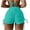 Mint Green, variant on yueewhu Women's V Cross High Waisted Swim Shorts Ruched Side Tie Boy Shorts Swimsuit Bottoms with Liner (Blue, XXL)