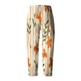 thumbnail image 3 of Pantalones de Mujer Traje Verano Cómodo de Moda Impreso Pantalones Recortados, Pantalones Elásticos Casuales, 3 of 5