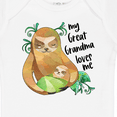 thumbnail image 4 of Inktastic My Great Grandma Loves Me Cute Sloth and Baby Boys or Girls Baby Bodysuit, 4 of 5