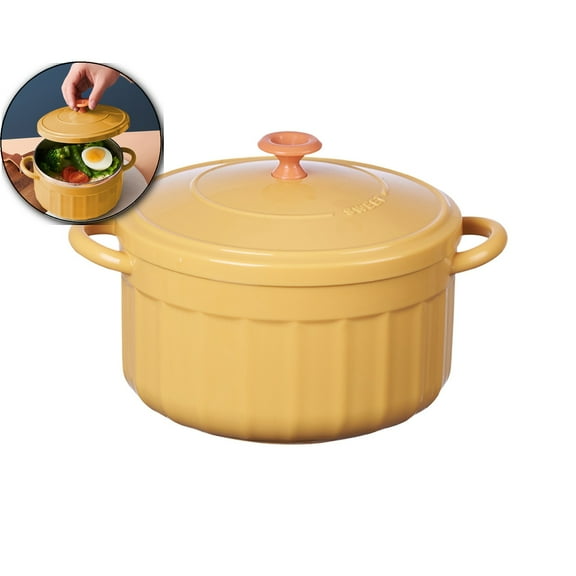 VQPeo Insulated Plastic Rice Bowl with Lid - Heat-Resistant Soup Bowl for Instant Noodles, Home, Office & Outdoor Use, Non-Scalding Food Container