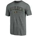 thumbnail image 2 of Men's Heather Gray Colorado Buffaloes Arched City Tri-Blend T-Shirt, 2 of 3