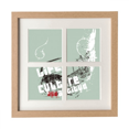 thumbnail image 1 of Graffiti Street Life Culture Attitude Art Frame Wall Tabletop Display 4 Openings Picture, 1 of 3