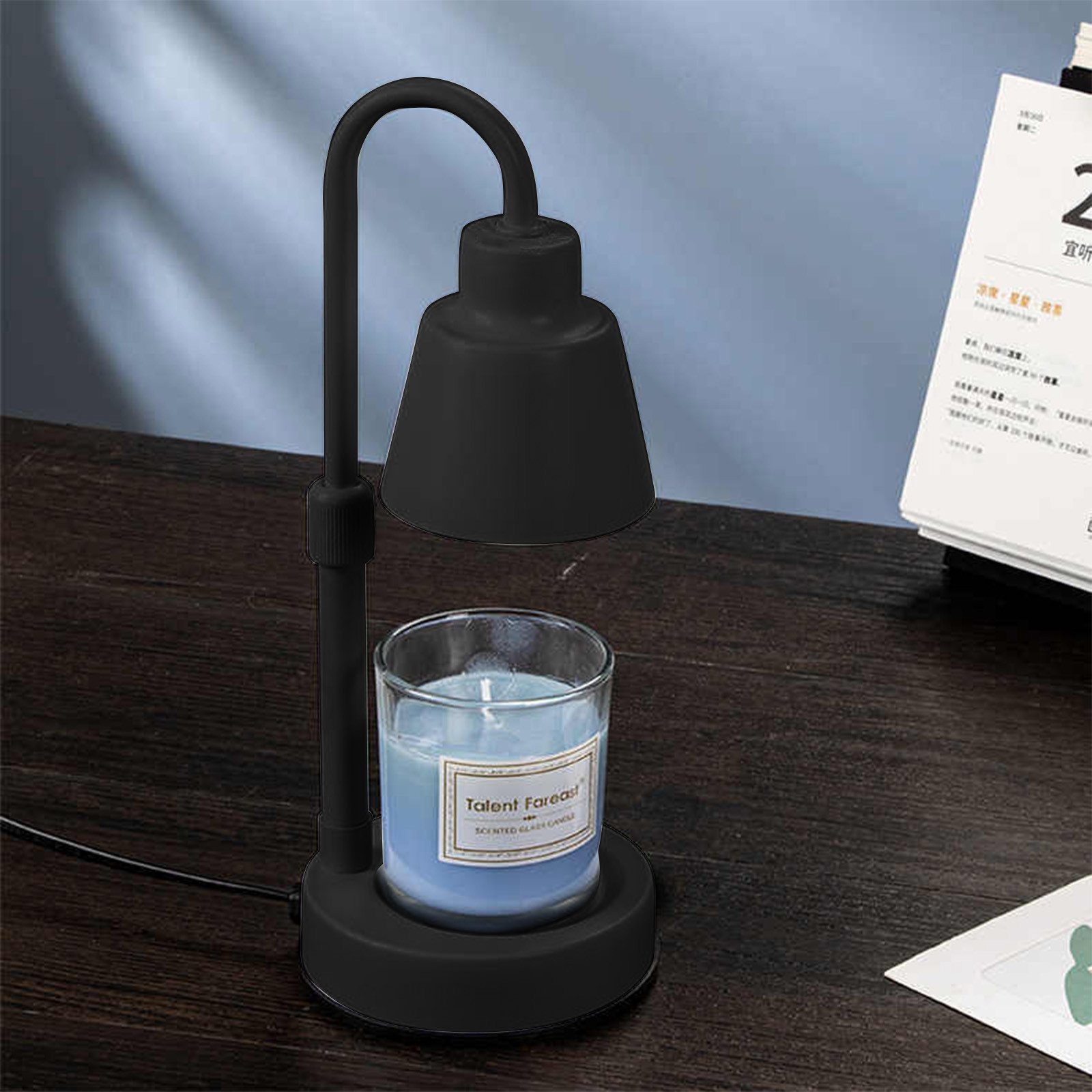 Chauffe-bougie électrique Avec Minuterie Et Variateur - Lampe Parfumée, Hauteur Réglable, Sécurité Sans Flamme