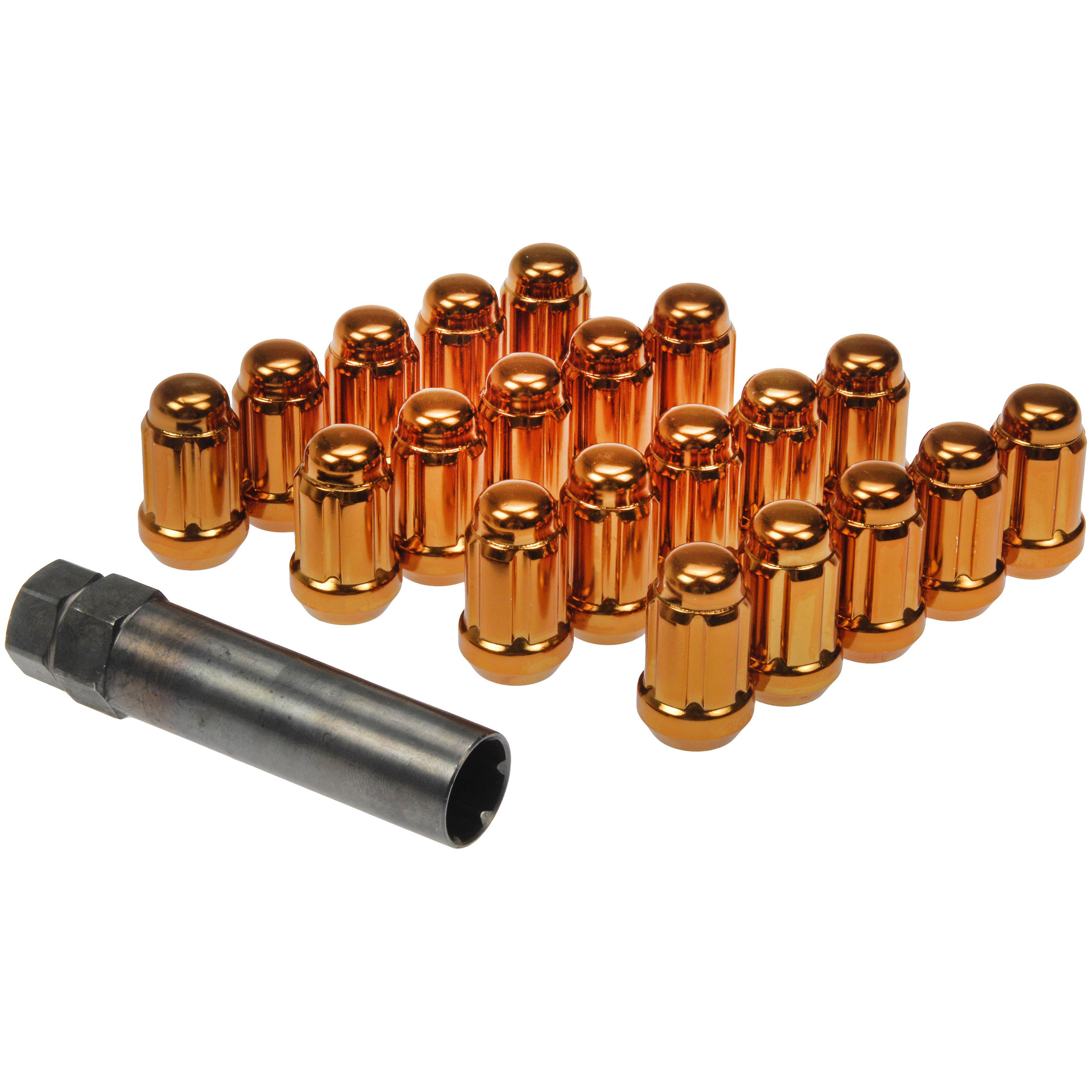 Dorman 711-255I Wheel Lock Set for Specific Models, Orange (Pack of 20) Fits select: 1991-2019 FORD EXPLORER, 2007-2014 FORD EDGE