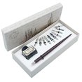 thumbnail image 2 of hhhouu Calligraphy Set for Beginners Quill Pen and Ink Set Fancy Pens with Black Ink and 11 Nibs for Lettering,Drawing, Journaling, Signing, Invitation HO-Q-301, 2 of 4