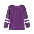 thumbnail image 4 of KONDYS Girls Long Sleeve T Shirt Children's Crew Neck Top Girls T Shirt Breathable Cozy Beautiful Children Shirts, 4 of 5