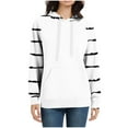 thumbnail image 4 of tarylea Hoodies for Women Long Sleeve Drawstring Pullover Color Blocked Sweatshirts Casual Loose Fall Dressy Tops with Pockets, 4 of 6