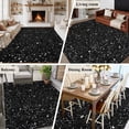 thumbnail image 6 of 8x10 Area Rugs for Living Room, Star Sky Non Slip Area Rugs for Kitchen Bedroom Entryway, Modern Abstract Black Starry Night Dots Pattern Washable Carpet Runner Rug Floor Mats for Bedroom Home Decor, 6 of 9