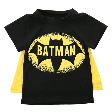

Summer Kid Boys Baby Superman Batman T-Shirt Short Sleeve Children Tee Costume