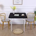 thumbnail image 3 of HSHDLDF JISEN Housse de Dessus de Table Carrée 34x34 Pouces Extensible E-Black Spandex Nappe Ajustée, 3 of 7