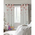 thumbnail image 4 of Easter Blackout Curtains for Bedroom Living Room Darkening Curtains 84 Inch Length 2 Panels Set Spring Colorful Eggs Love Heart Botanical Flowers Window Curtain Window Treatment Drapes 42"x84", 4 of 9
