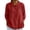 Red, variant on Staron Women's 3/4 Sleeve Collared Casual Pullover Top Loose Oversized Shirt Blouse Comfy Relaxed Basic Tunic, Army Green M