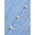 thumbnail image 5 of Women’s Pretty Garden VNECK POPLIN SLEEVE TOP - BUTTON UP TOP, 5 of 6