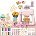 thumbnail image 2 of A Ice Cream Dough Playset For Kids - 41-Piece Kitchen Pretend Play Set With 12 Color Dough - Creative Modeling Clay Toy For Arts And Crafts - 4.3 X 3.3 X 5.9 Inches, 2 of 8