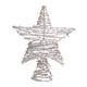 thumbnail image 5 of Estrella para la parte superior del árbol de Navidad, decoración de hierro y ratán de cinco puntas, estrella para la parte superior del árbol de Navidad. plata, 5 of 9