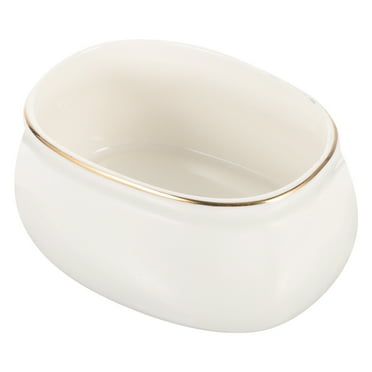 Coffee Creamer Easy to Clean Retro Tea Jar Ceramic Container Tea Bag Ceramic Jar Ceramic Storage Holder 4-inch Denier-shaped Sugar Cup Creamer Jar Fruit Ceramics
