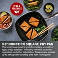 thumbnail image 4 of Granite Stone Diamond 9.5" Ultimate Nonstick Triple Coated Square Frying Pan, Scratch Resistant, Oven Safe, Dishwasher Safe, Black, 4 of 5