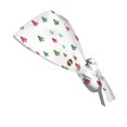 thumbnail image 6 of Wutalume Christmas Print Adjustable Work Beanie, Casual Washable Skull Cap for Women, Perfect for Nurse, Chef, or Salon, Ponytail Friendly,White, 6 of 6