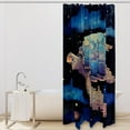 thumbnail image 2 of Sea Turtle Waterproof Printed Shower Curtain Set with Hooks - Bathroom Decoration - Curtain Sets, 2 of 6