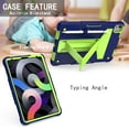thumbnail image 3 of Allytech iPad Air 5 Case,iPad Air 4 Case,Rugged Heavy Duty Protective Build in Kickstand Feature Kids Friendly Anti-scratch Drop Proof Case Cover for Apple iPad Air 5th 4th Gen 10.9", Navyblue/Olivine, 3 of 3