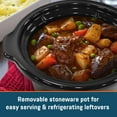 thumbnail image 5 of Elite Gourmet MST239X Electric Round Slow Cooker, Adjustable Temp, Entrees, Sauces, Stews & Dips, Dishwasher Safe Glass Lid & Crock, 2 Quart, Black, 5 of 5