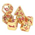 thumbnail image 4 of Polyhedral Dices, Sturdy Metal Dices Set Definite Number 7pcs Readability Different Shapes For Any Surfaces ANGGREK Otros, 4 of 8