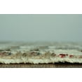 thumbnail image 7 of 8â€™ Round Ivory Khaki Distressed Plaid Area Rug, 7 of 7