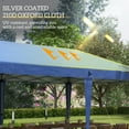thumbnail image 6 of Outsunny 10' x 20' Pop Up Canopy Tent, Outdoor Gazebo w/ Carry Bag, Blue, 6 of 10