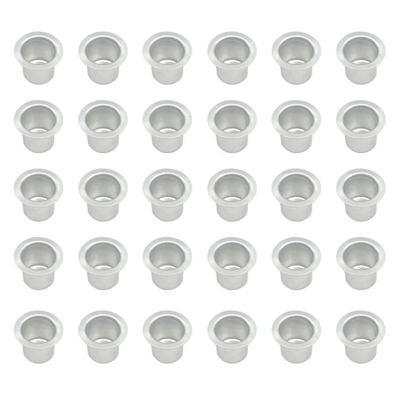 Metal Candle Inserts For Tapered Candles, Aluminum Heat-Resistant Candle Holder Accessories, 30 Pcs Set For DIY Table Decor, Christmas And Fall Arrangements(30pcs)