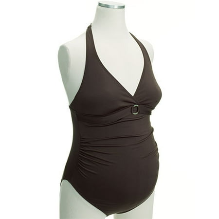 Maternity Halter One-Piece Swimsuit