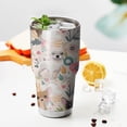 thumbnail image 3 of 30oz Chihuahua and Pioneer Flower Tumblers Stainless Steel Tumbler with Lid and Straw,Vacuum Insulated Double Wall Travel Tumbler Cups Mug with Cleaning Brush for Coffee,Tea, 3 of 7