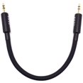 thumbnail image 4 of CNCESS CESS-070 Cable de audio estéreo corto con conectores TRS de 3,5 mm macho a macho de 6 pulgadas, 4 of 5