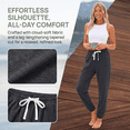 thumbnail image 2 of Olaglory Joggers for Women High Waisted Elastic Women Sweatpants with Pockets & Drawstring Casual Lightweight Yoga Pants Fall Winter Clothes 2026, Blackgrey, 2 of 7