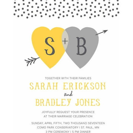 Heart and Arrow Standard Wedding Invitation