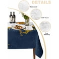 thumbnail image 2 of Navy Blue Gold Marble Table Cloth, Modern Abstract Marble Crack Texture Waterproof Tablecloth for Rectangle Tables, Reusable Washable Fabric Table Cover for Restaurant Kitchen Dining Tables 52"x70", 2 of 6