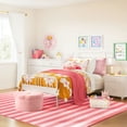 thumbnail image 3 of Mainstays Kids Tufted Pink Stripe Washable Area Rug, 8' x 10', 3 of 6