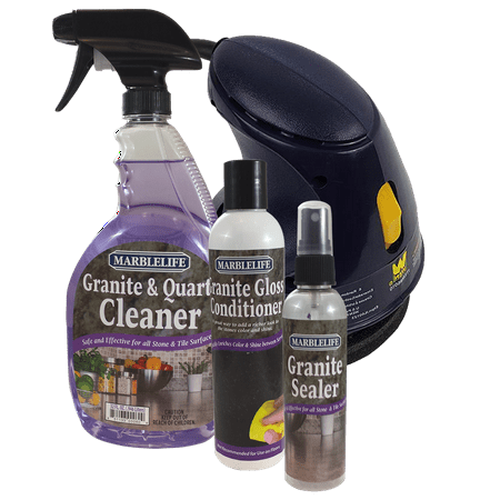 Kit Gunite - MARBLELIFE Granite Countertop Kit With Buffer (GQC 41110, GSL 41140, GGC 41130, BUF 53285, TAN 52130)