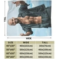 thumbnail image 3 of Shemar Moore Blanket Soft Flannel Fleece Throw Blanket Pattern Warm Plush Blankets 60"x50", 3 of 6