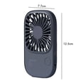 thumbnail image 3 of Ventilador pequeño de mano Ventilador pequeño de carga USB Ligero para acampar (Azul oscuro) Likrtyny Libre de BPA, 3 of 8