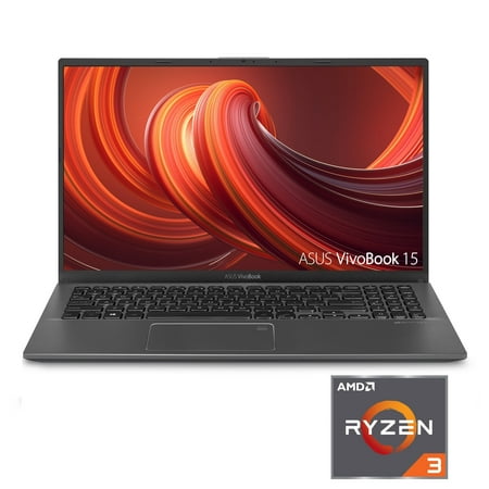 ASUS VivoBook 15.6" FHD Display, AMD Ryzen 3 3200U, 4GB DDR4, 128GB SSD, Windows 10 Home in S mode, Slate Gray, F512DA-WH31 Laptop