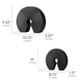 thumbnail image 4 of American Art Decor Cascading Curls 2-Piece Resin Table Top Decor Set in Black - 9.25" x 10.75", 8" x 8.75", 4 of 6