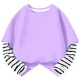 thumbnail image 2 of Hessimy Boys and Girls Long Sleeve Shirts Athletic Shirts Youth Teens(Purple,13-14 Years), 2 of 6